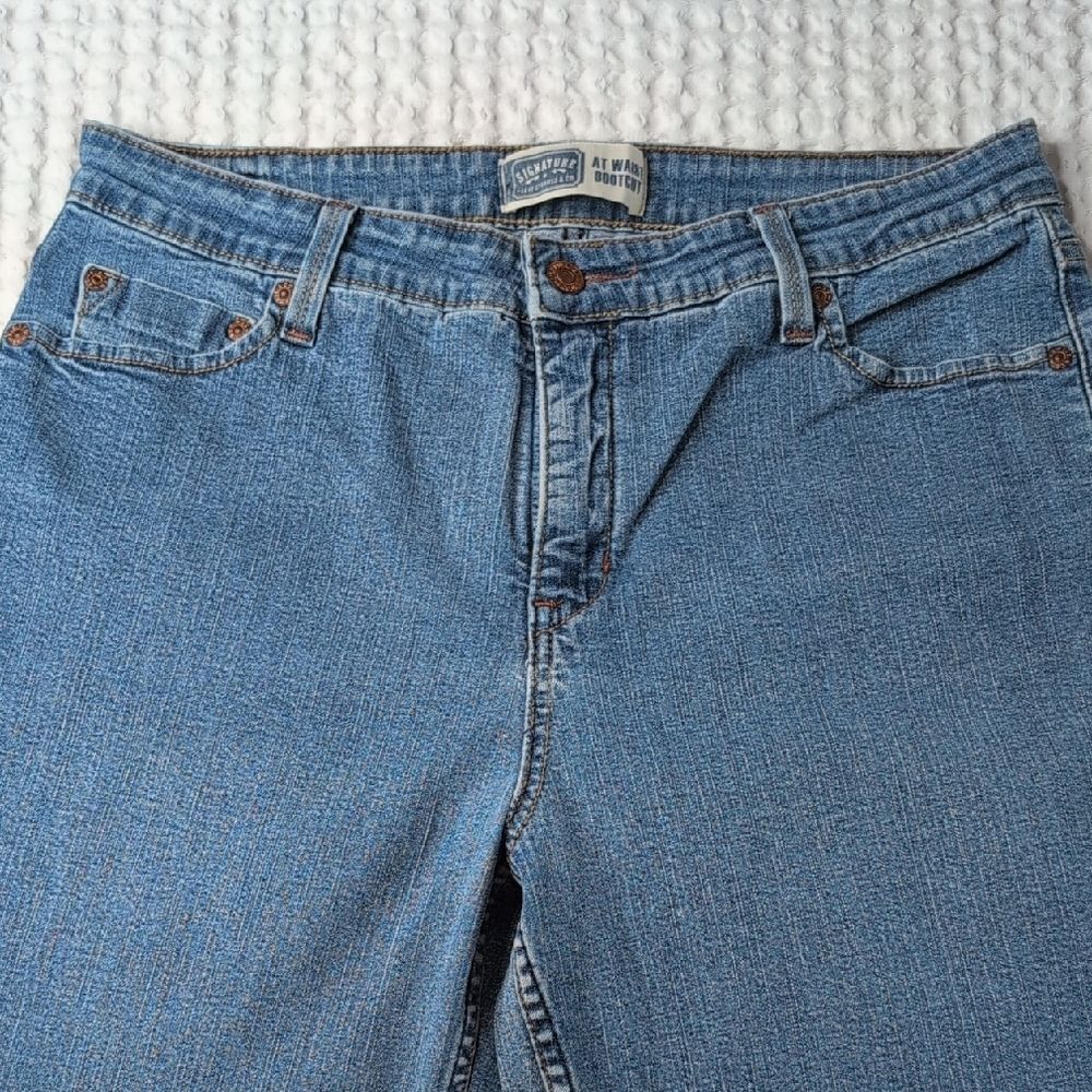 Signature by Levi Strauss At Waist Bootcut Women's Light Blue Jeans